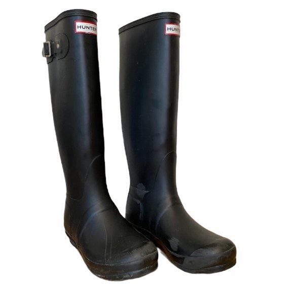 Hunter Shoes - Hunter Original Tall Rain Boots Matte Black Size 8